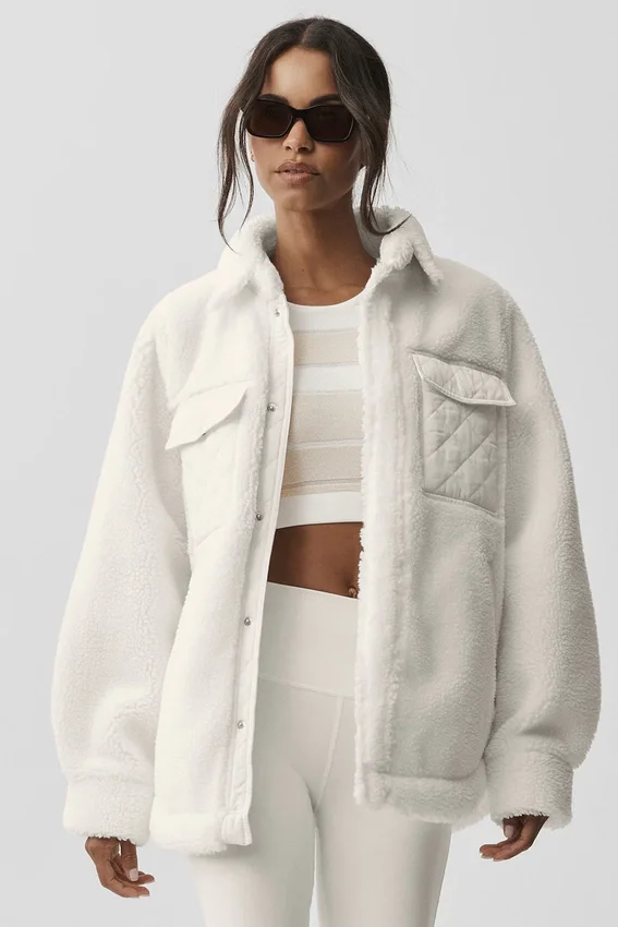 Veste-chemise Sherpa Edge - Ivoire