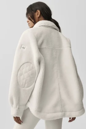 Veste-chemise Sherpa Edge – Ivoire