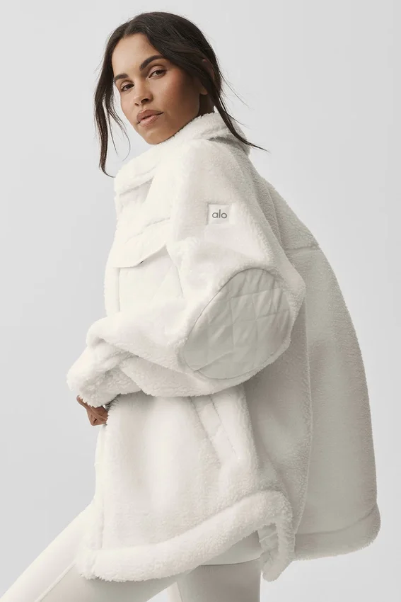 Veste-chemise Sherpa Edge - Ivoire