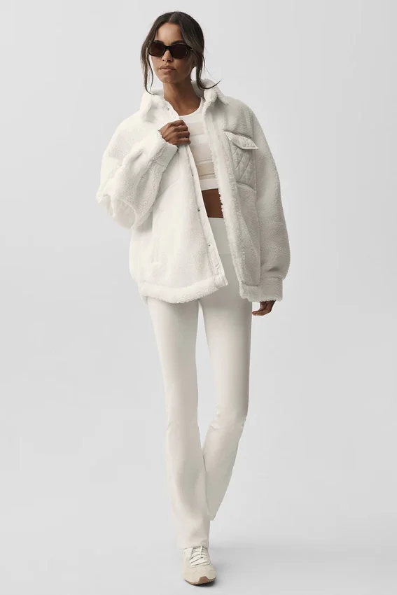 Veste-chemise Sherpa Edge - Ivoire