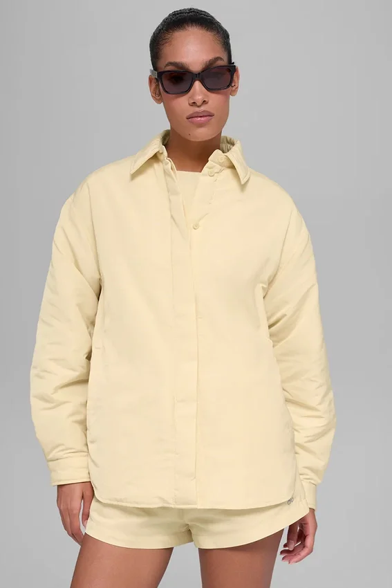 Veste-chemise Socialite - Jaune Candlelight