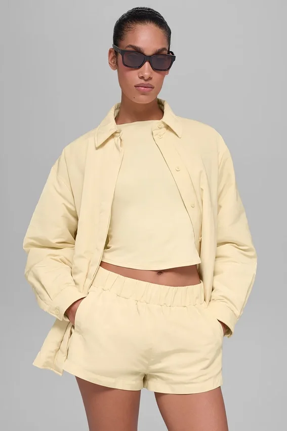 Veste-chemise Socialite - Jaune Candlelight