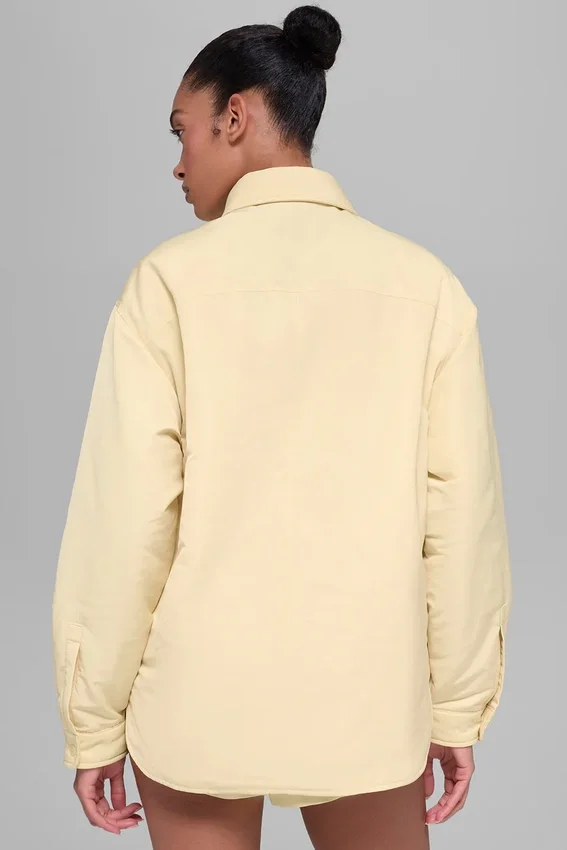 Veste-chemise Socialite - Jaune Candlelight