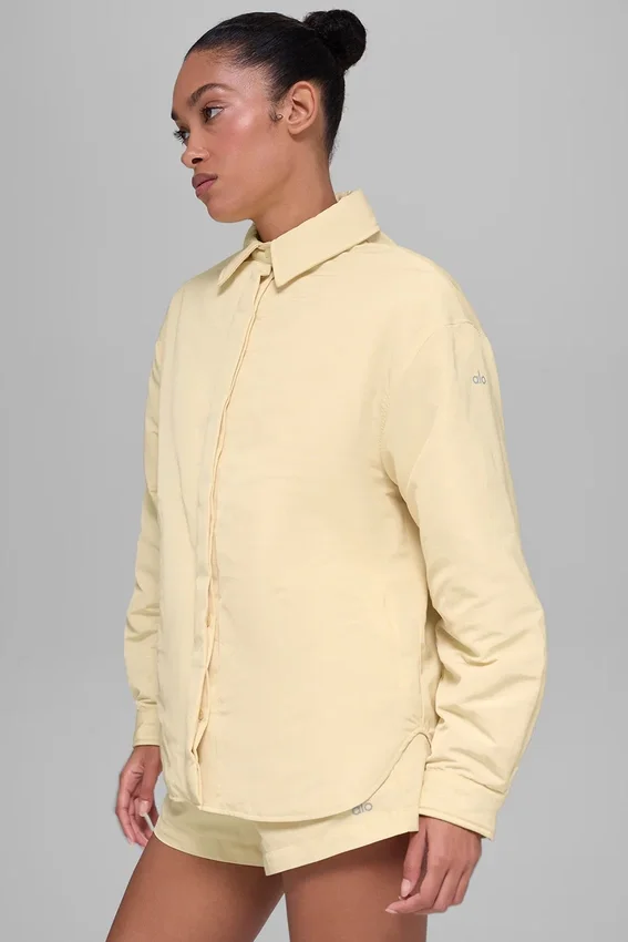 Veste-chemise Socialite - Jaune Candlelight