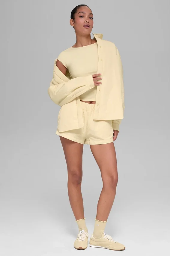 Veste-chemise Socialite - Jaune Candlelight