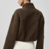Veste « City Girl » en laine double face - Espresso