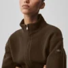 Veste « City Girl » en laine double face - Espresso