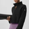 Veste City Girl en laine double face - Noir