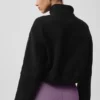 Veste City Girl en laine double face - Noir