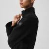 Veste City Girl en laine double face - Noir