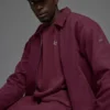 Veste « Coaches » en toile de coton - Bordeaux