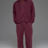 Veste « Coaches » en toile de coton - Bordeaux