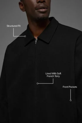 Veste Coaches en toile de coton – Noir