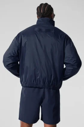 Veste à col rond et demi-zip Latitude Light Weight – Bleu marine