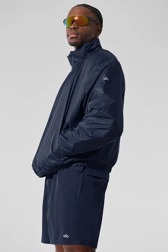Veste à col rond et demi-zip Latitude Light Weight - Bleu marine