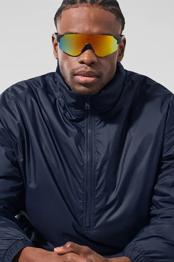 Veste à col rond et demi-zip Latitude Light Weight - Bleu marine