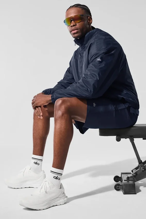 Veste à col rond et demi-zip Latitude Light Weight - Bleu marine