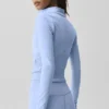 Veste corset Airbrush à fermeture éclair intégrale - Bleu Provence clair
