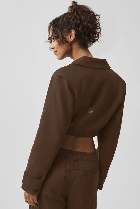 Veste Cosmopolitan courte - Espresso