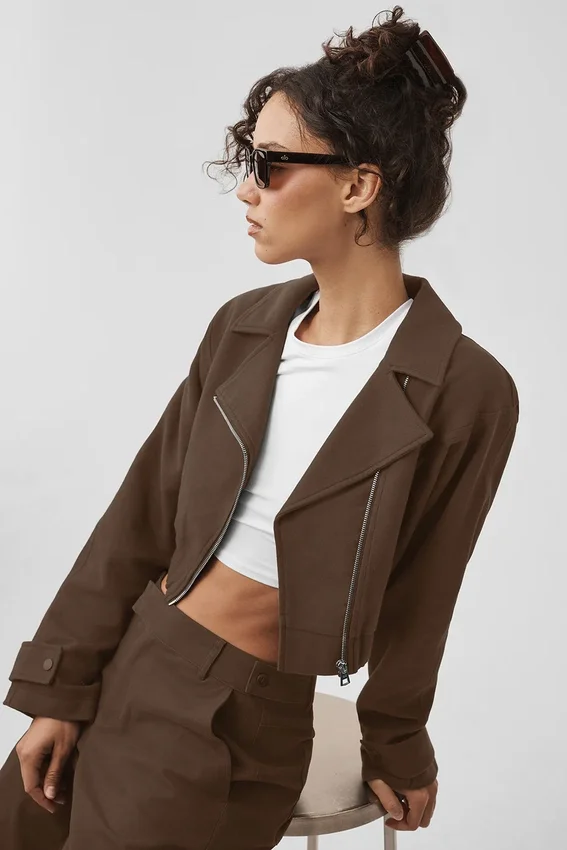 Veste Cosmopolitan courte - Espresso