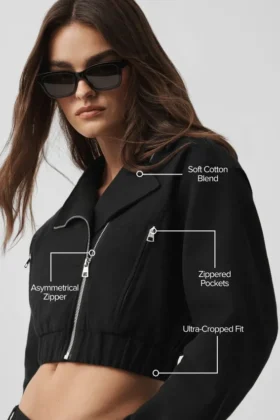 Veste Cosmopolitan courte – Noir