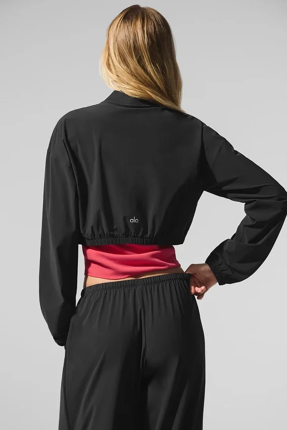 Veste courte Breezy à fermeture éclair intégrale - Noir
