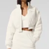 Veste courte en polaire « Wintry Mix » - Ivoire