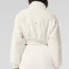 Veste courte en polaire « Wintry Mix » - Ivoire