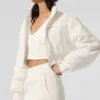Veste courte en polaire « Wintry Mix » - Ivoire