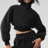 Veste courte en polaire Wintry Mix - Noir