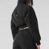Veste courte en polaire Wintry Mix - Noir