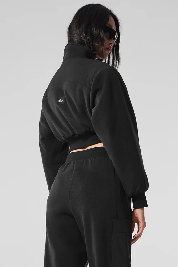 Veste courte en polaire Wintry Mix - Noir