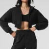 Veste courte en polaire Wintry Mix - Noir