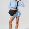 Veste courte et aérée à fermeture éclair intégrale - Bleu coquillage