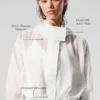 Veste courte Game Time à fermeture éclair intégrale - Blanche