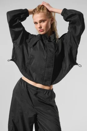 Veste courte Game Time à fermeture éclair intégrale - Noir