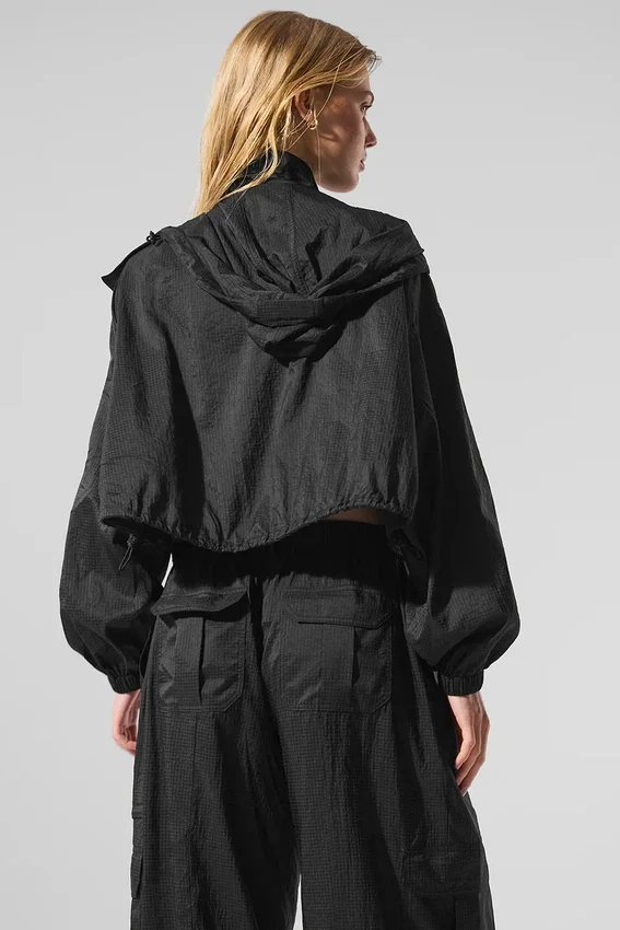 Veste courte Game Time à fermeture éclair intégrale - Noir