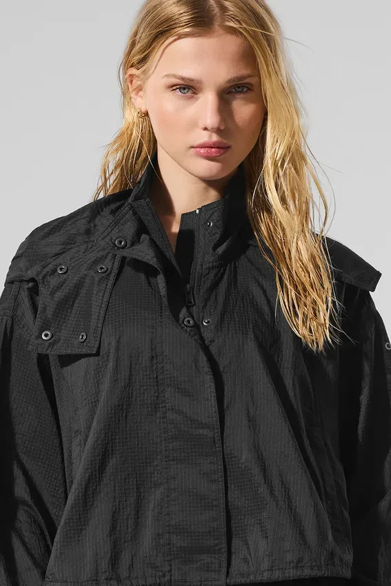 Veste courte Game Time à fermeture éclair intégrale - Noir