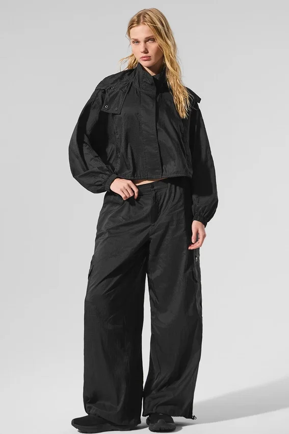 Veste courte Game Time à fermeture éclair intégrale - Noir