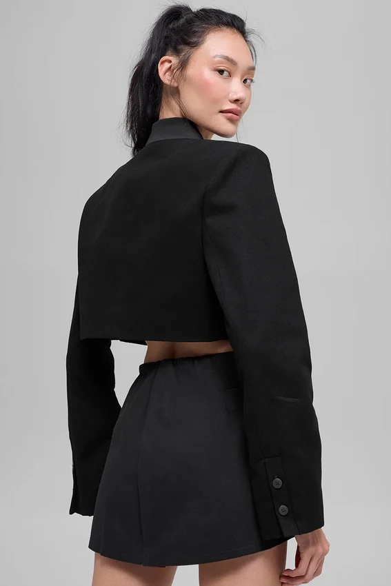 Veste courte « Main Character » - Noir