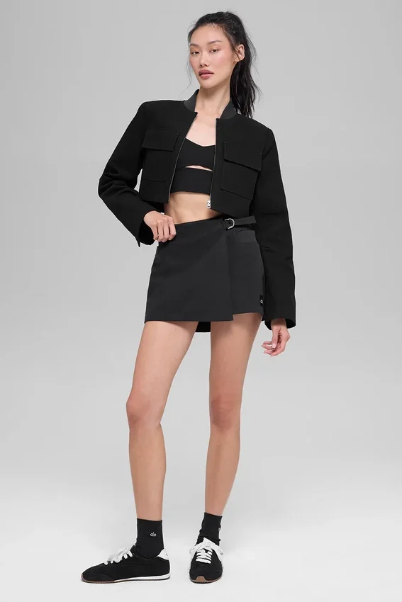 Veste courte « Main Character » - Noir