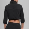 Veste courte « Retreat » en polaire polaire - Noir