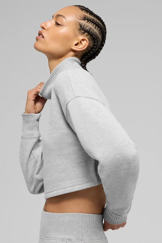 Veste courte Serenity – Gris chiné athlétique