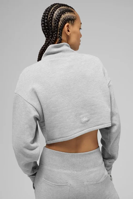 Veste courte Serenity – Gris chiné athlétique