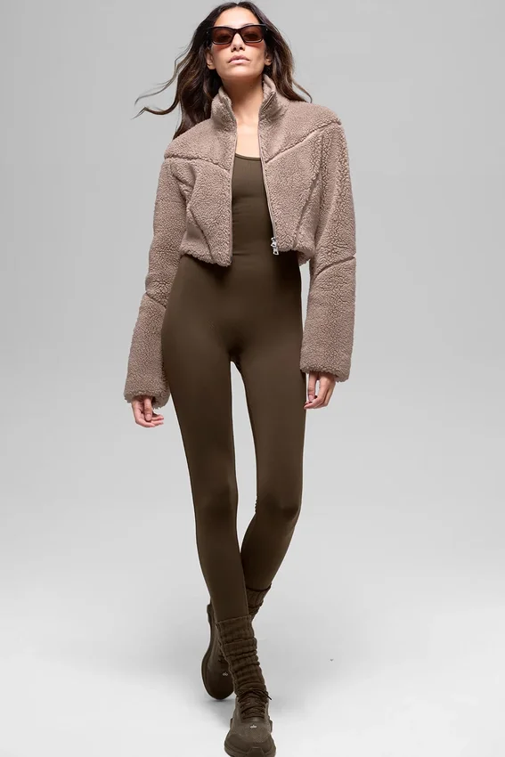 Veste courte Sherpa Slope Side - Chai Latte