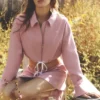 Veste courte zippée « Fan Favorite » – Rose vintage