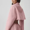 Veste courte zippée « Fan Favorite » – Rose vintage