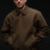 Veste de coach en toile de coton - Espresso
