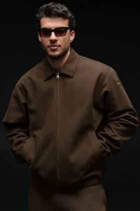 Veste de coach en toile de coton - Espresso