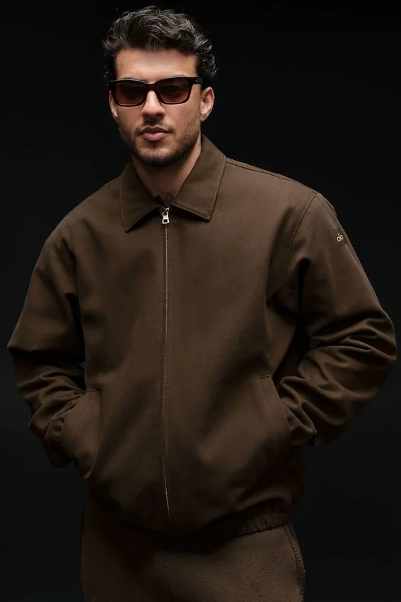 Veste de coach en toile de coton - Espresso